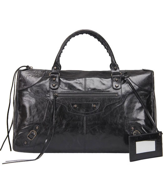 Balenciaga Bag Grande Gigante in Black Leather Oil